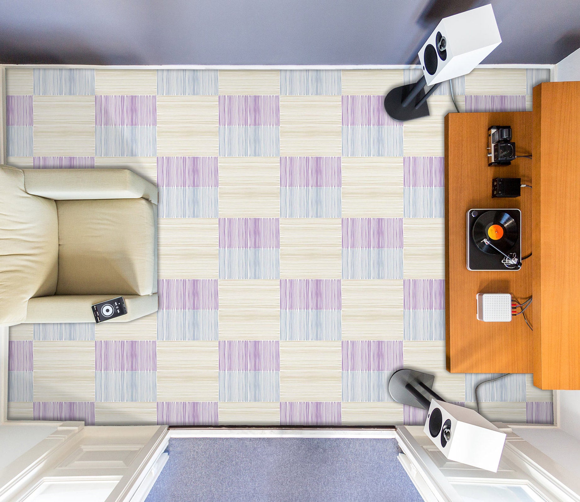 3D Gentle Square Colors 684 Floor Mural  Wallpaper Murals Rug & Mat Print Epoxy waterproof bath floor