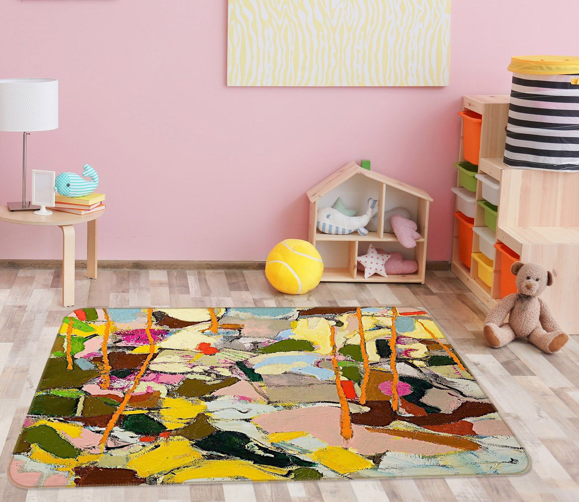 3D Beautiful Color 1020 Allan P. Friedlander Rug Non Slip Rug Mat