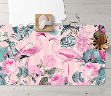 3D Pink Flamingo 997 Andrea Haase Desk Mat
