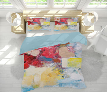 3D Red Flowers 1053 Allan P. Friedlander Bedding Bed Pillowcases Quilt