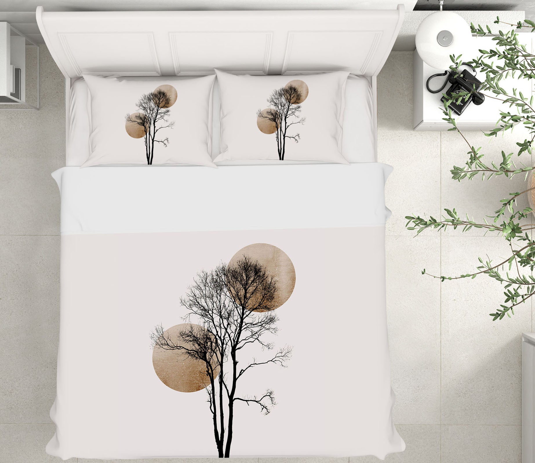 3D Moon Tree Pattern 214 Boris Draschoff Bedding Bed Pillowcases Quilt
