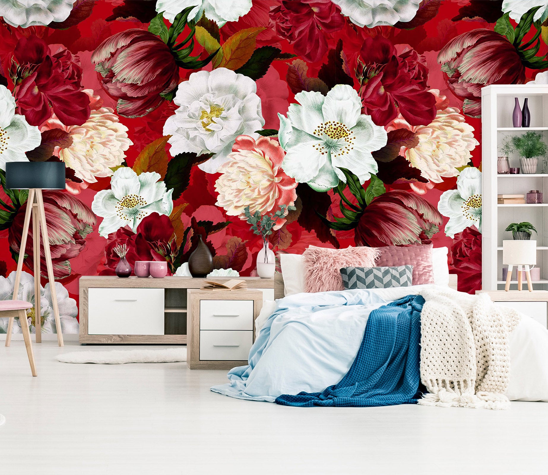 3D Bright Flowers 156 Uta Naumann Wall Mural Wall Murals