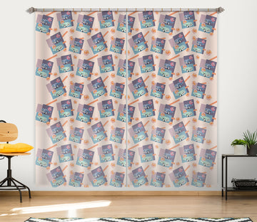 3D Cartoon Vehicle 037 Kasumi Loffler Curtain Curtains Drapes