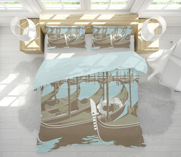3D Venice 2076 Steve Read Bedding Bed Pillowcases Quilt