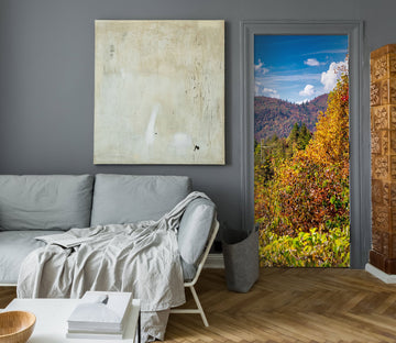 3D Trees Mountains 10839 Beth Sheridan Door Mural
