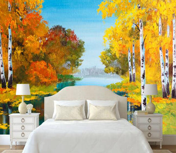 3D Autumn Trees 365 Wall Murals