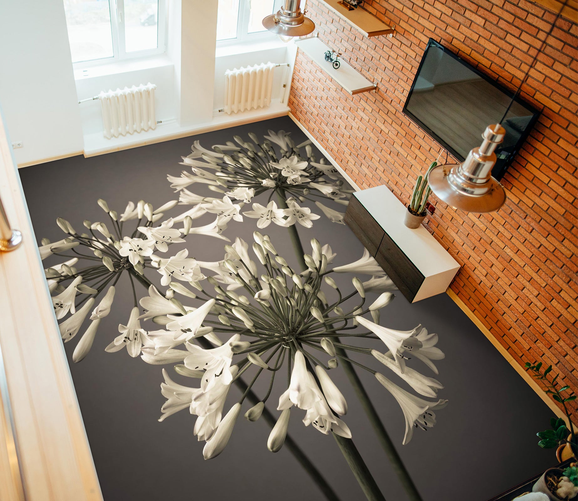 3D Little Flowers 9857 Assaf Frank Floor Mural  Wallpaper Murals Self-Adhesive Removable Print Epoxy