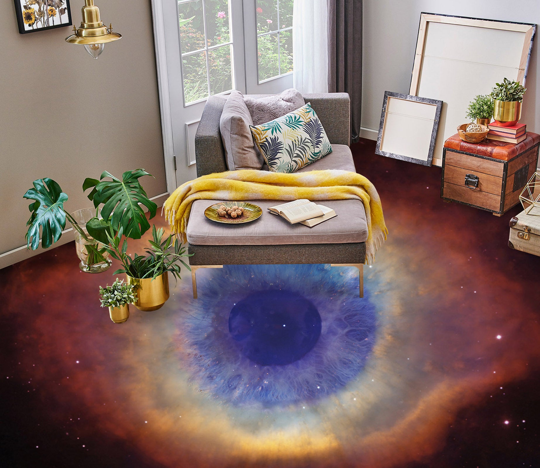 3D Cosmic Eye 511 Floor Mural  Wallpaper Murals Rug & Mat Print Epoxy waterproof bath floor