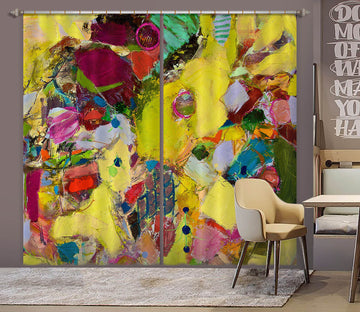 3D Yellow Fruit 103 Allan P. Friedlander Curtain Curtains Drapes