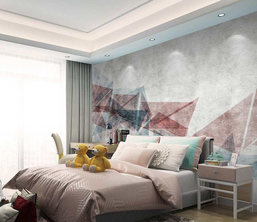 3D Color Triangle WG053 Wall Murals