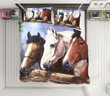 3D Horses 12507 Kevin Walsh Bedding Bed Pillowcases Quilt