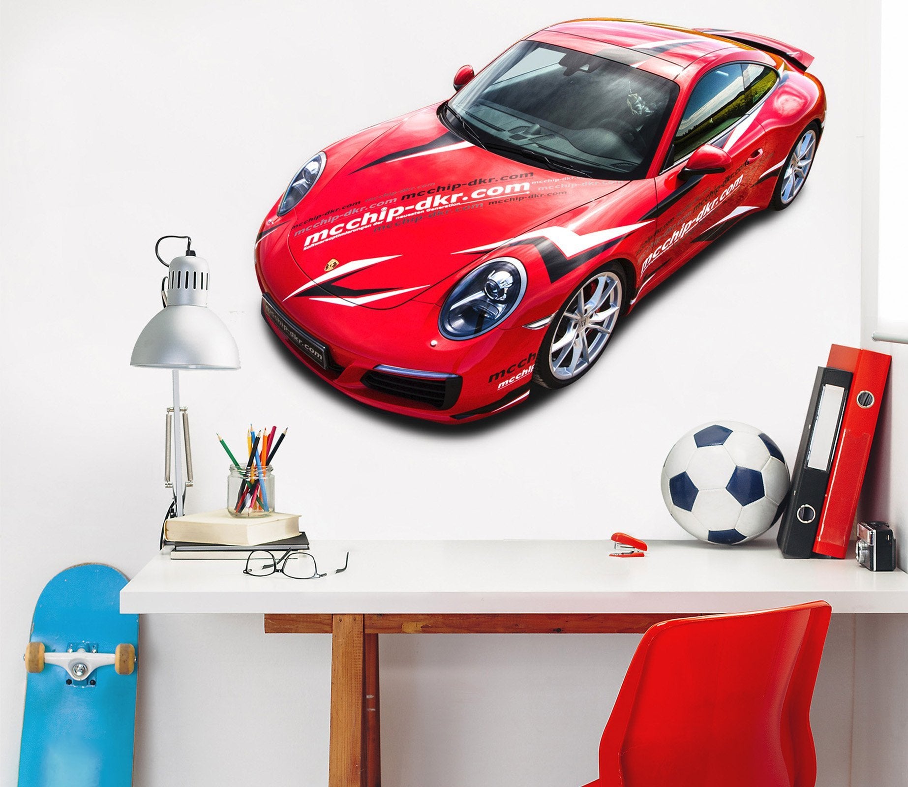 3D Sport Car Red 0272 Vehicles Wallpaper AJ Wallpaper 