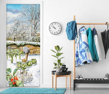 3D Snow Vegetable 10309 Trevor Mitchell Door Mural