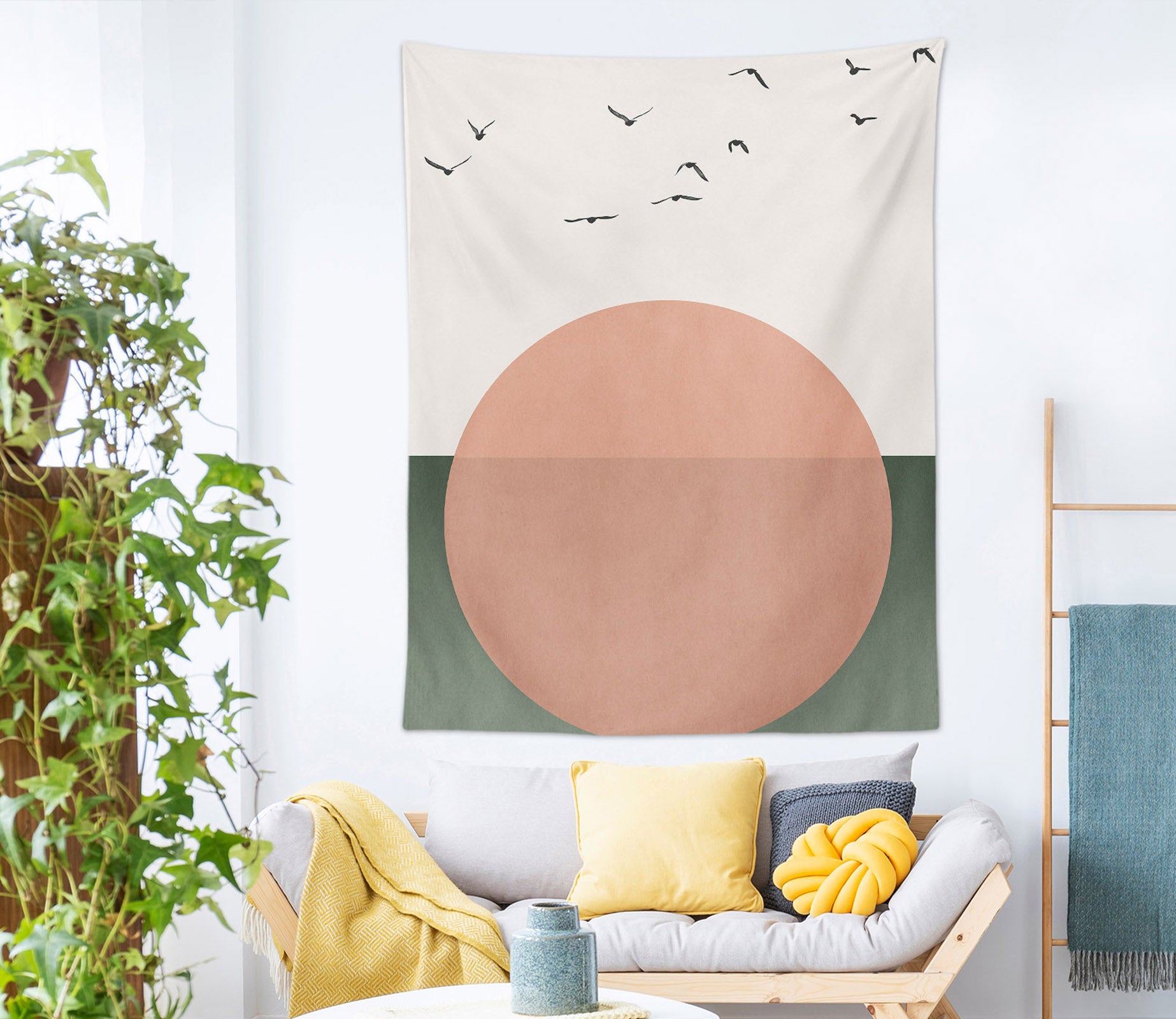 3D Red Sun Bird 879 Boris Draschoff Tapestry Hanging Cloth Hang