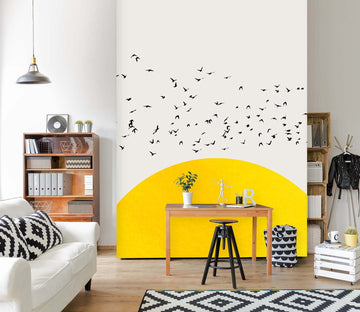 3D A Thousand Birds 1399 Boris Draschoff Wall Mural Wall Murals Wallpaper AJ Wallpaper 