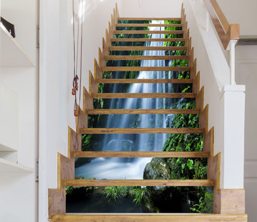 3D Alpine Qing Leng Waterfall 216 Stair Risers