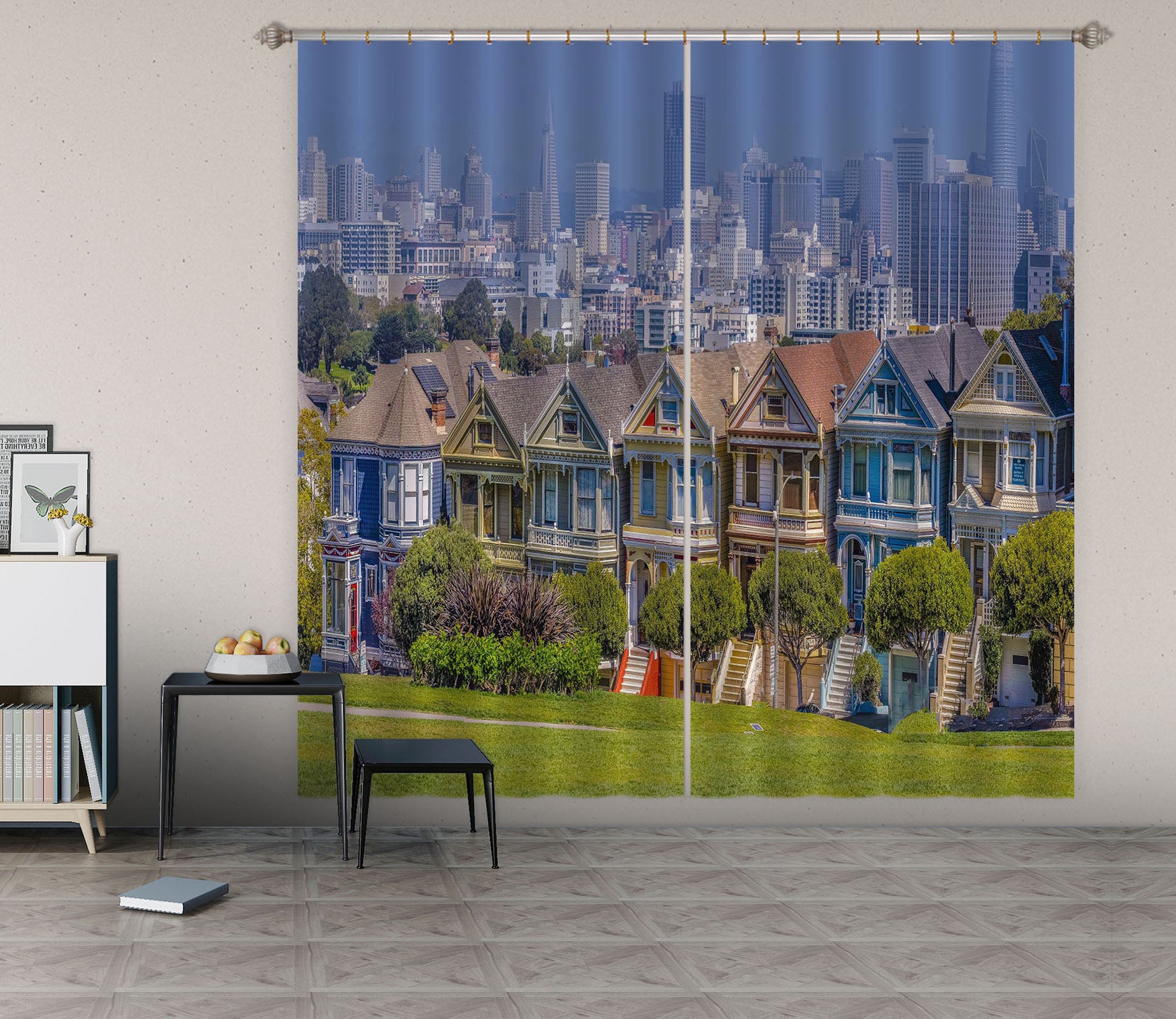 3D Steppe Village 154 Marco Carmassi Curtain Curtains Drapes