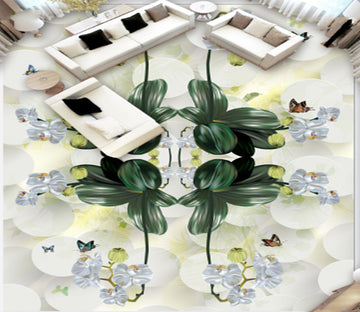3D Butterfly Flowers 232 Floor Mural  Wallpaper Murals Rug & Mat Print Epoxy waterproof bath floor