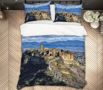 3D Hilltop Castle 2153 Marco Carmassi Bedding Bed Pillowcases Quilt