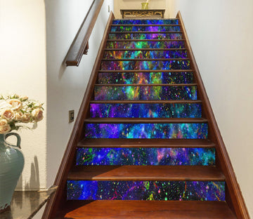 3D The Deep And Dreamy Galaxy 334 Stair Risers