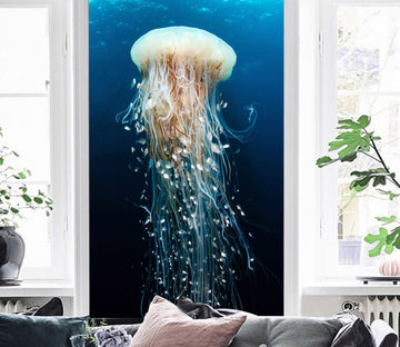 3D White Jellyfish 117 Wall Murals