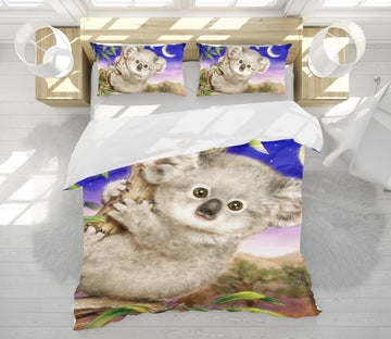 3D Koala Moon 5804 Kayomi Harai Bedding Bed Pillowcases Quilt Cover Duvet Cover