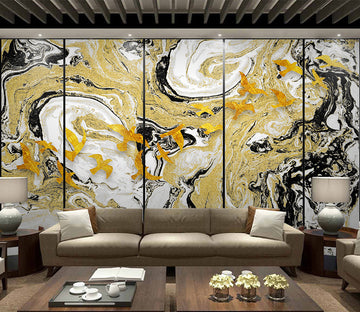 3D Golden Bird WG239 Wall Murals