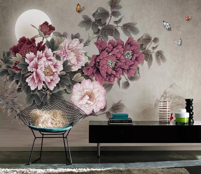 3D Pink Rose 522 Wall Murals Wallpaper AJ Wallpaper 2 