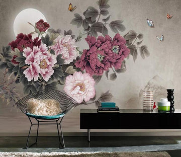 3D Pink Rose 522 Wall Murals Wallpaper AJ Wallpaper 2 