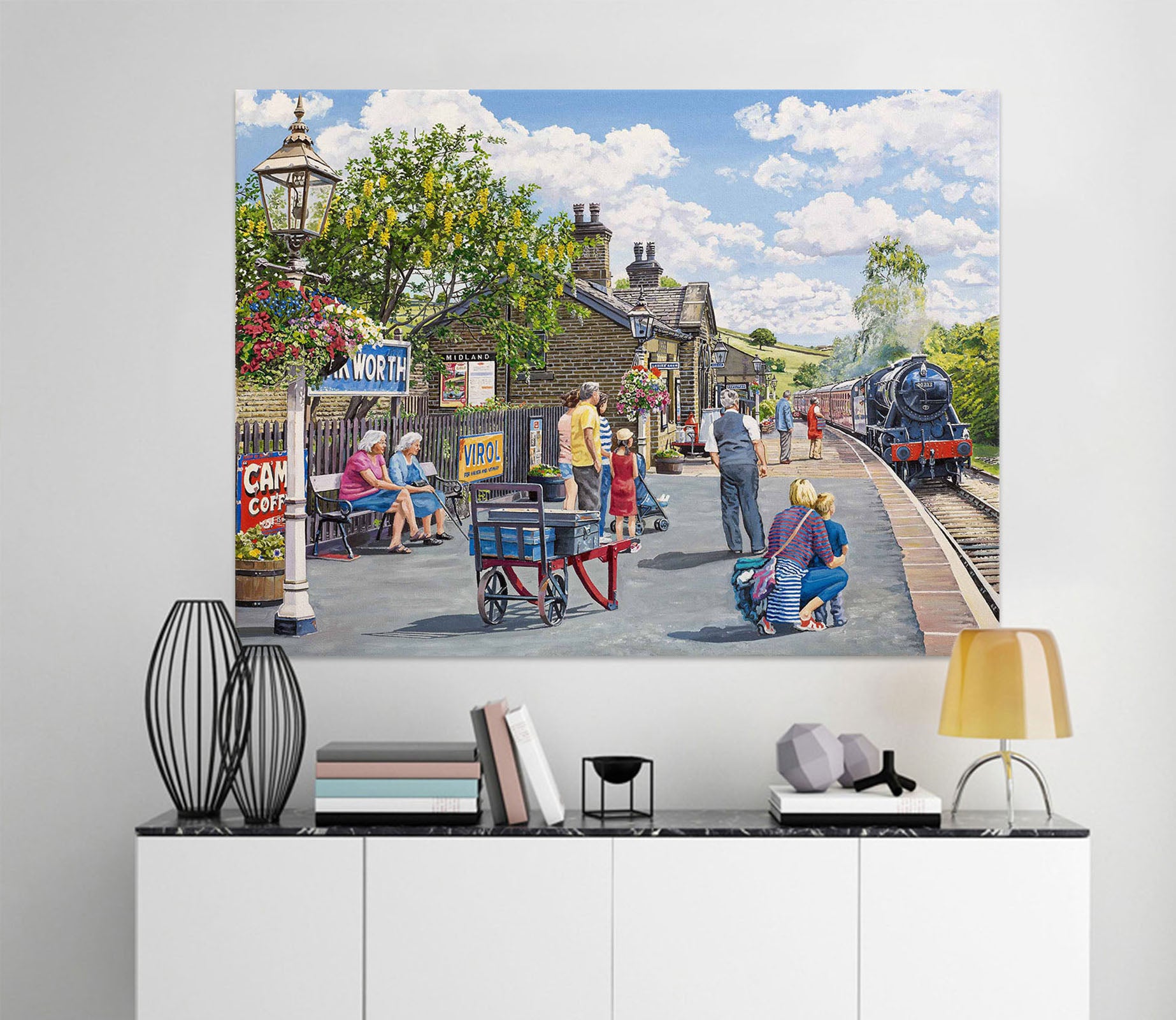 3D Oakworth Station 051 Trevor Mitchell Wall Sticker