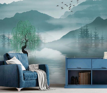 3D Indigo Landscape 2240 Wall Murals