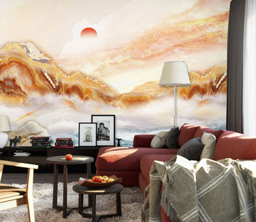 3D Sunrise Alpine 1501 Wall Murals