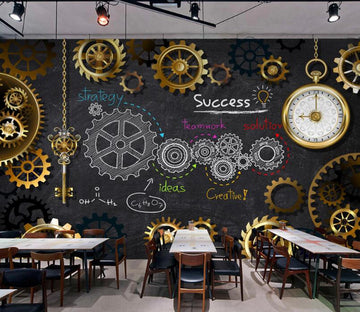 3D Metal Turning 471 Wall Murals