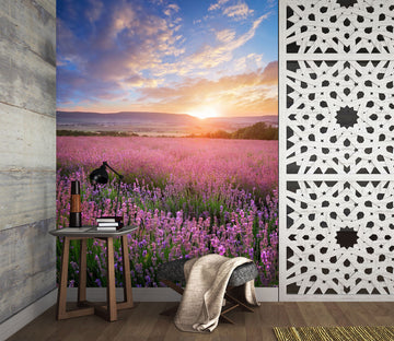 3D Lavender Bushes 57151 Wall Murals