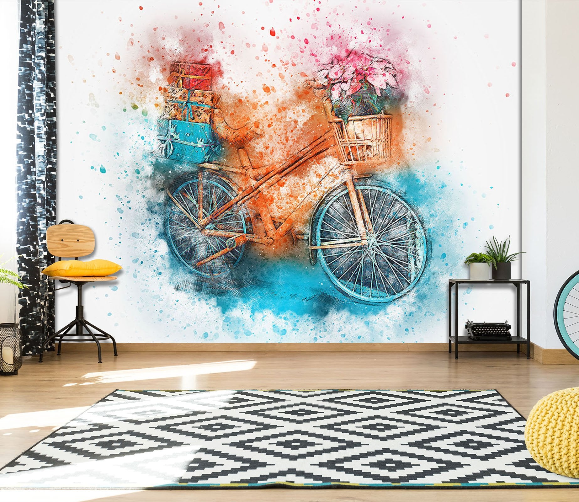 3D Bicycle 923 Vehicle Wall Murals Wallpaper AJ Wallpaper 2 