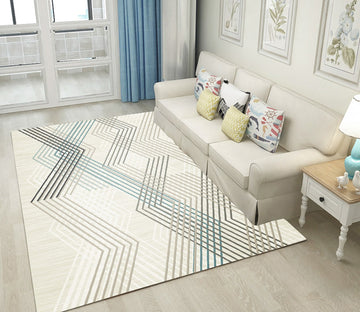 3D Color Stripe WG298 Non Slip Rug Mat Mat AJ Creativity Home 