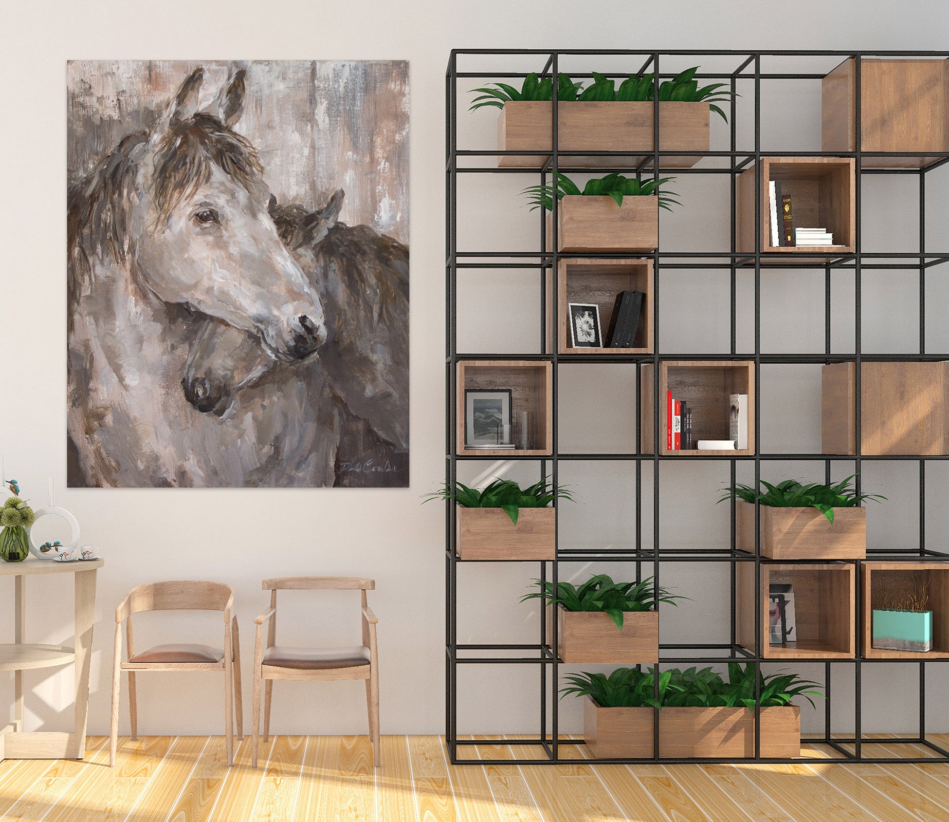 3D Horse Oil Painting 0141 Debi Coules Wall Sticker
