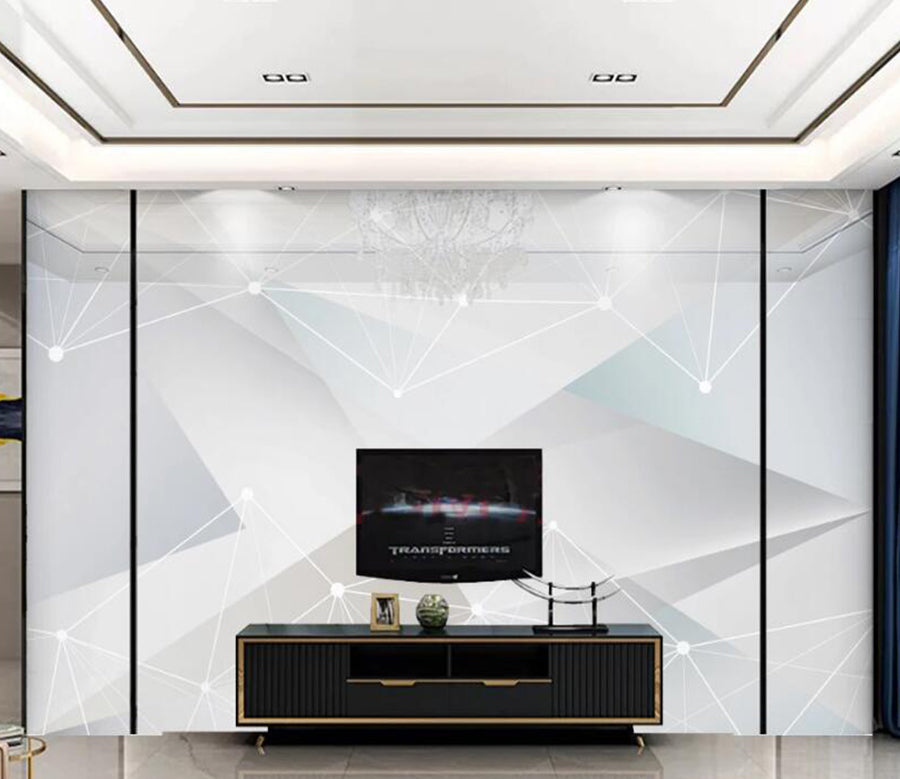 3D Light Star Point 124 Wall Murals