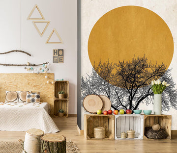 3D Twig Moon 1428 Boris Draschoff Wall Mural Wall Murals