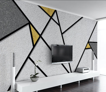 3D Triangle Line WG181 Wall Murals