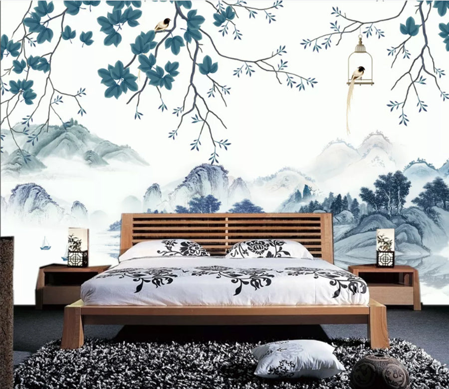 3D Valley Bird WC1329 Wall Murals