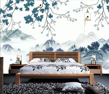 3D Valley Bird WC1329 Wall Murals