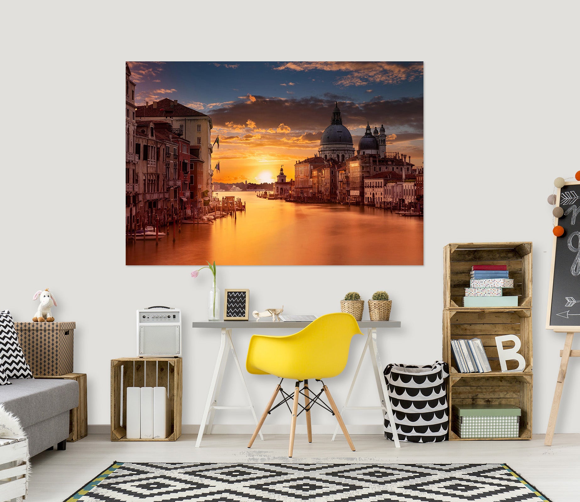 3D Waterside River 158 Marco Carmassi Wall Sticker