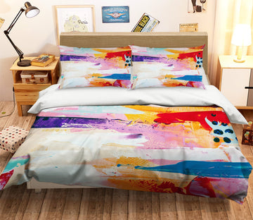 3D Abstract Color Pigment 078 Bed Pillowcases Quilt Wallpaper AJ Wallpaper 