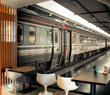 3D Railway Station 295 Vehicle Wall Murals