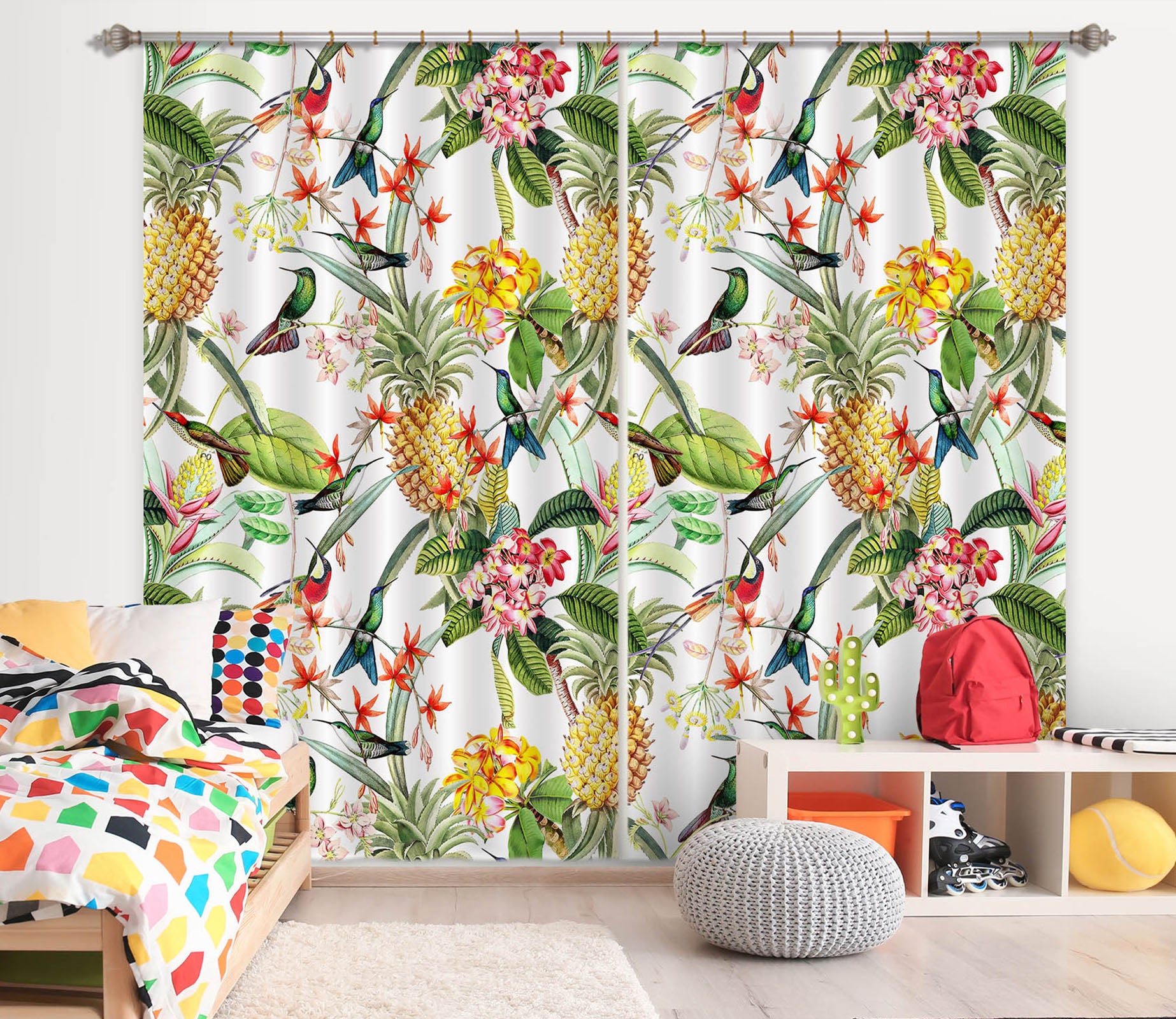 3D Flower Branch 162 Uta Naumann Curtain Curtains Drapes