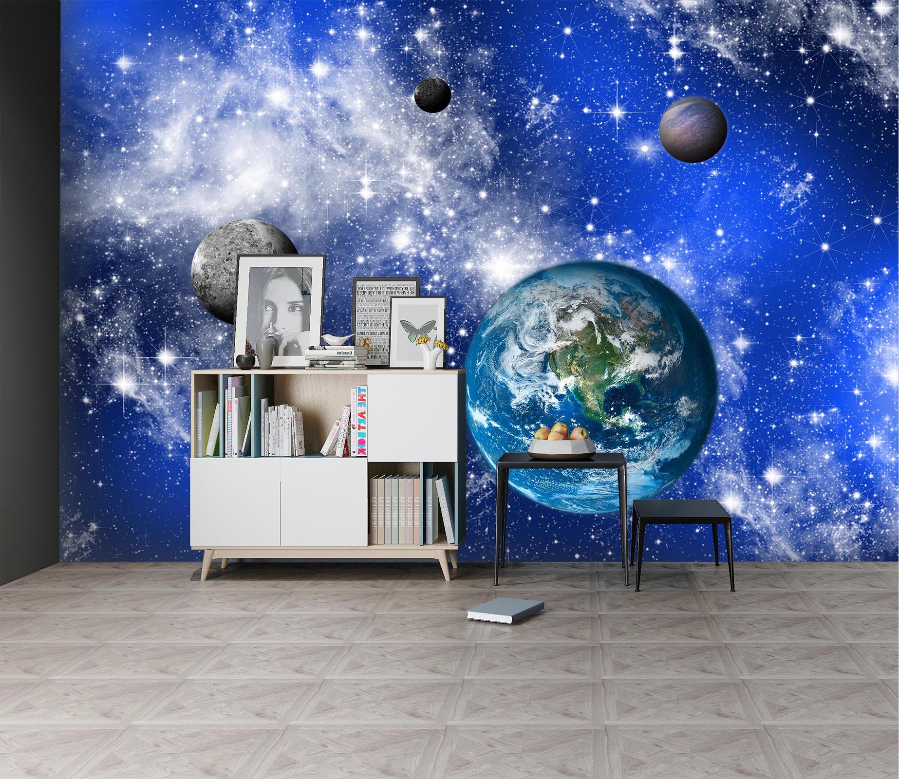 3D Starry Sky Earth 148 Wall Murals Wallpaper AJ Wallpaper 2 