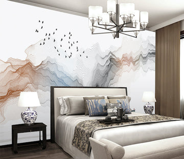 3D Color Wave WG189 Wall Murals