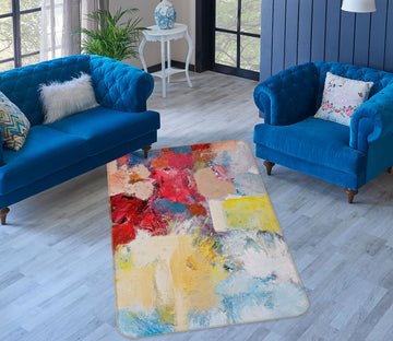 3D Color Graffiti 3001 Allan P. Friedlander Rug Non Slip Rug Mat