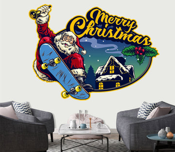 3D House Old Man Skateboard 30 Wall Stickers Wallpaper AJ Wallpaper 